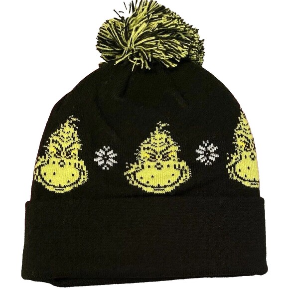 The Grinch Christmas Ten Acre Gifts Adult Green Socks & American Eagle AE Beanie - Picture 5 of 9